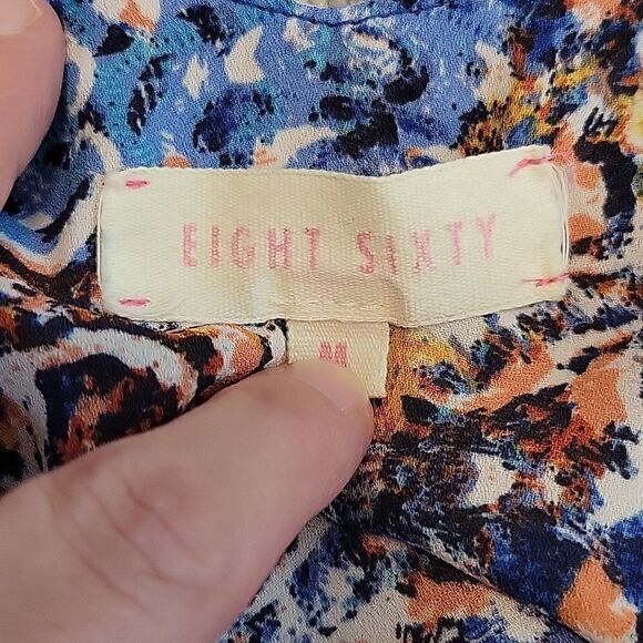 EC EIGHT SIXTY BOHO TANK TOP WITH ADJUSTABLE STRAPS SZ. M - Picture 4 of 5